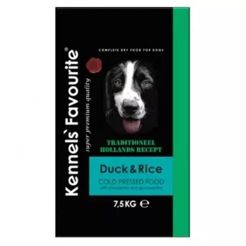 Kennels Favorite Cold Pressed Duck & Rice száraz kutyatáp 7,5kg