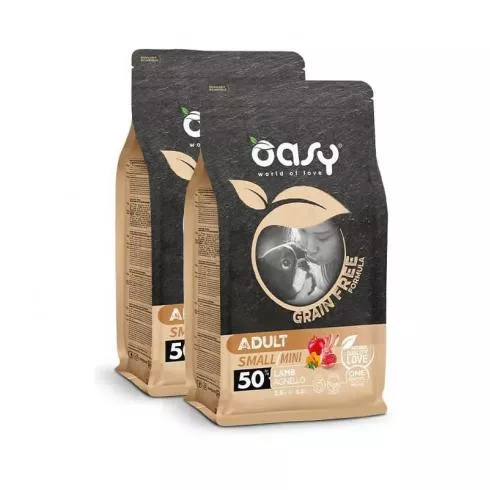 Oasy Dog GF Adult Small/Mini Lamb 2x2,5kg