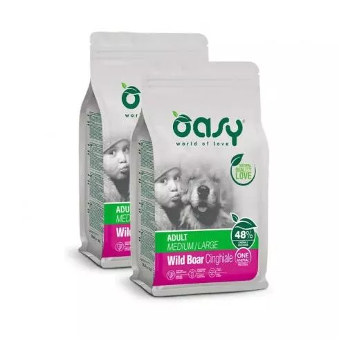 Oasy Dog OAP Adult Medium/Large Wild Boar 2x2,5kg