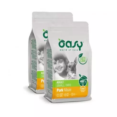 Oasy Dog OAP Adult Small/Mini Pork 2x2,5kg