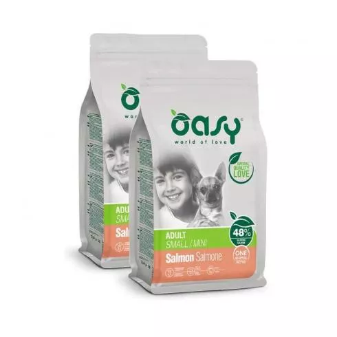 Oasy Dog OAP Adult Small/Mini Salmon 2x2,5kg