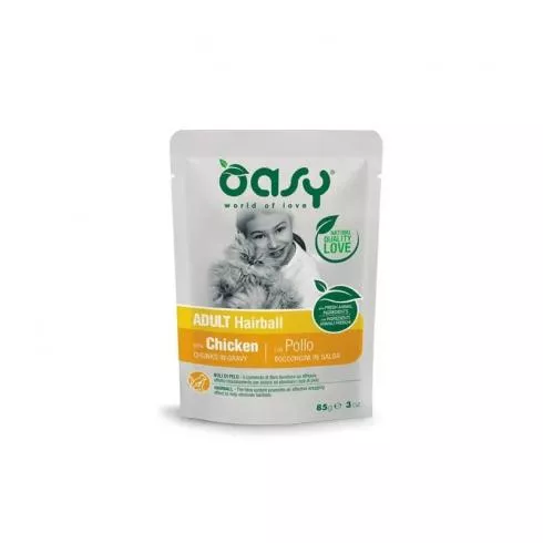 Oasy Cat Alutasakos Chunks in Gravy Adult Hairball 85g