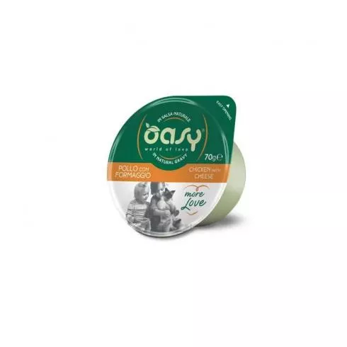 Oasy Cat Tálka More Love Chicken & Cheese 70g