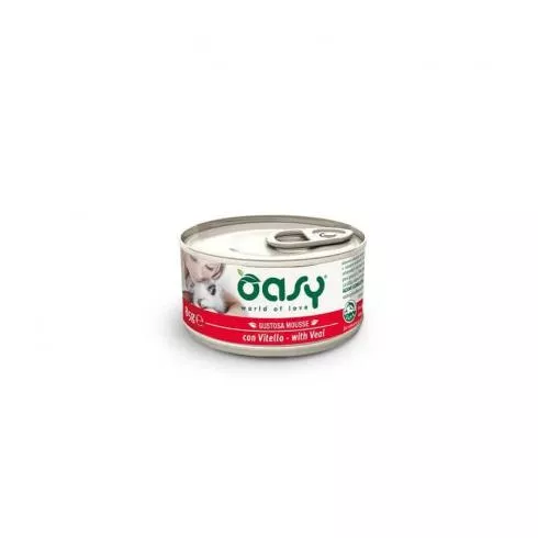 Oasy Cat Konzerv Tasty Mousse Veal 85g