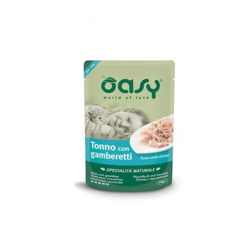 Oasy Cat Alutasak Natural Tuna & Shrimp 70g