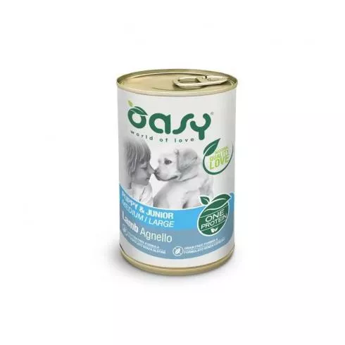 Oasy Dog Konzerv OP Puppy & Junior Medium/Large Lamb 400g