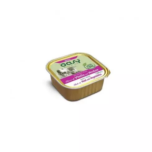 Oasy Dog Alutálka Tasty Paté Adult Veal & Vegetables 150g