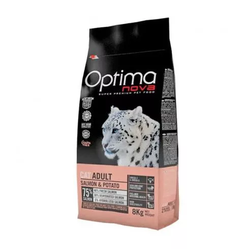 Visán Optimanova Cat Adult Salmon & Potato Grain Free 8kg