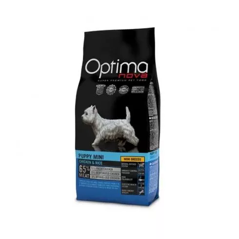 Visán Optimanova Puppy Mini Chicken/Rice száraz kutyatáp csirke, rizs 0,8kg