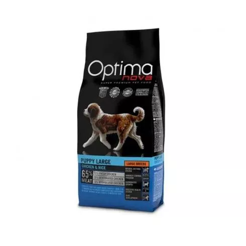 Visán Optimanova Puppy Large Chicken/Rice száraz kutyatáp csirke, rizs 2kg