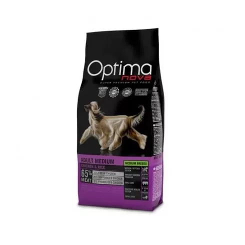 Visán Optimanova Adult Medium Chicken/Rice száraz kutyatáp csirke, rizs 2kg