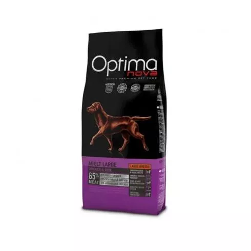 Visán Optimanova Adult Large Chicken/Rice száraz kutyatáp csirke, rizs 12kg