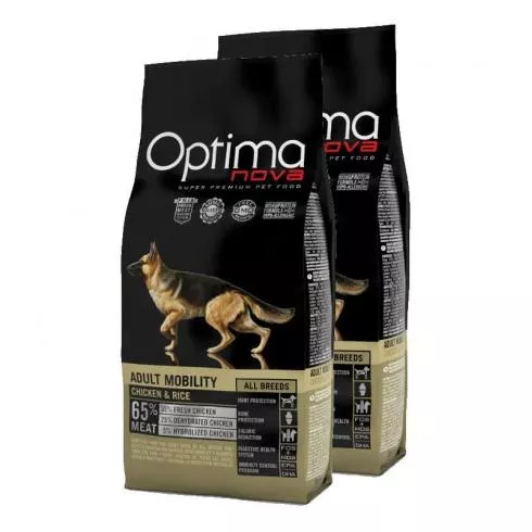 Visán Optimanova Dog Adult Mobility Chicken & Rice 2x2kg