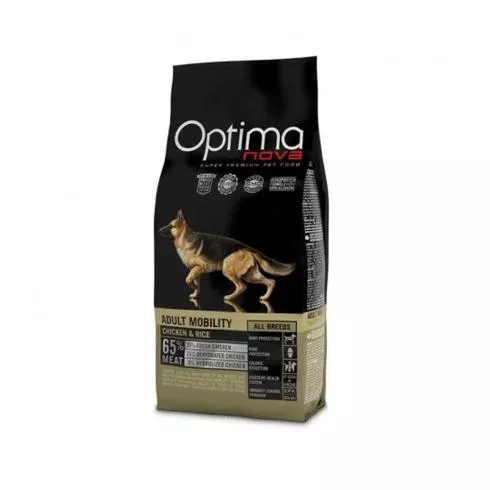 Visán Optimanova Adult Mobility Chicken/Rice száraz kutyatáp csirke, rizs 12kg