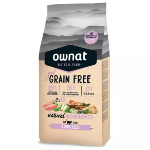 Ownat Cat Just Grain Free Sterilized 8 kg