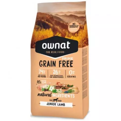 Ownat Dog Prime Grain Free Junior Lamb 14 kg