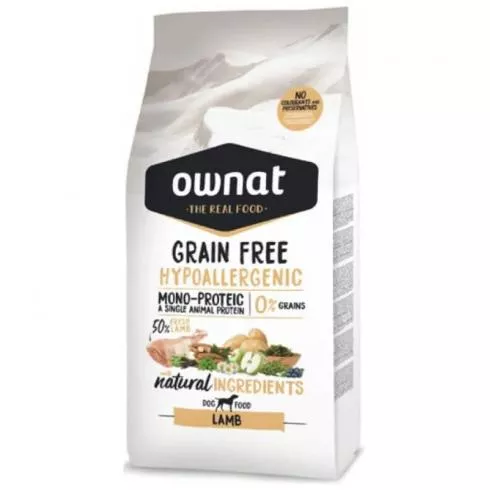 Ownat Dog Grain Free Hypo Lamb 14 kg