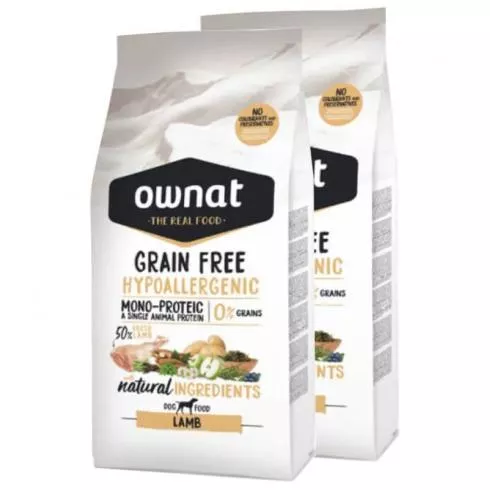 Ownat Dog Grain Free Hypo Lamb 2x14kg