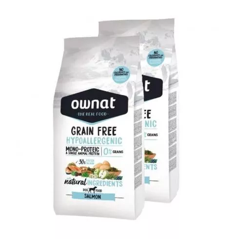 Ownat Dog Grain Free Hypo Salmon 2x14kg