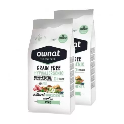 Ownat Dog Grain Free Hypo Pork 2x14kg