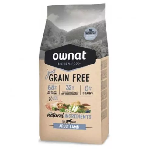 Ownat Dog Just Grain Free Adult Lamb 14 kg