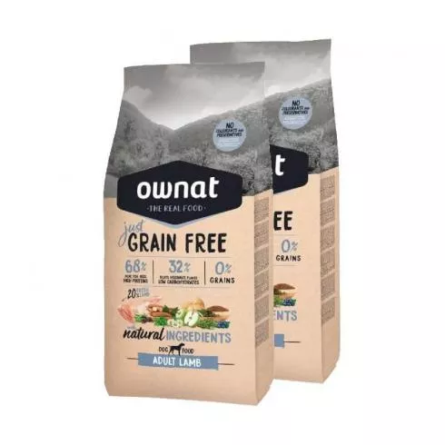 Ownat Dog Just Grain Free Adult Lamb 2x14kg