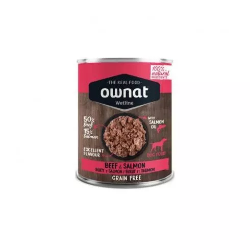 Ownat Dog Wetline Beef And Salmon 395g