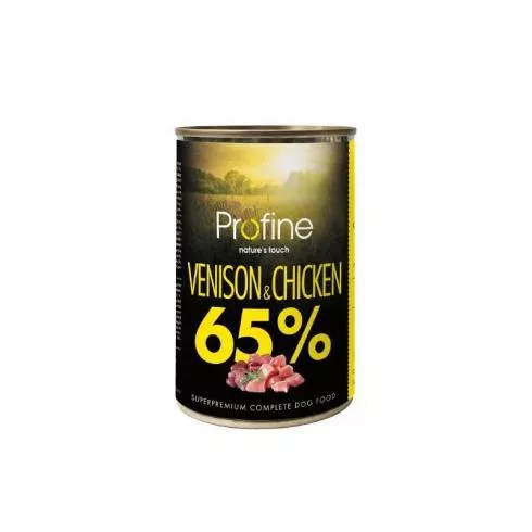 Profine Dog 65% konzerv - szarvas & csirke 400g