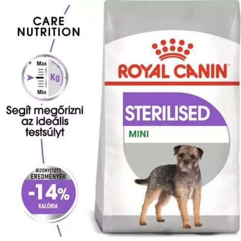 Royal Canin Mini Sterilised 8kg-száraz táp ivartalanított felnőtt kutyáknak