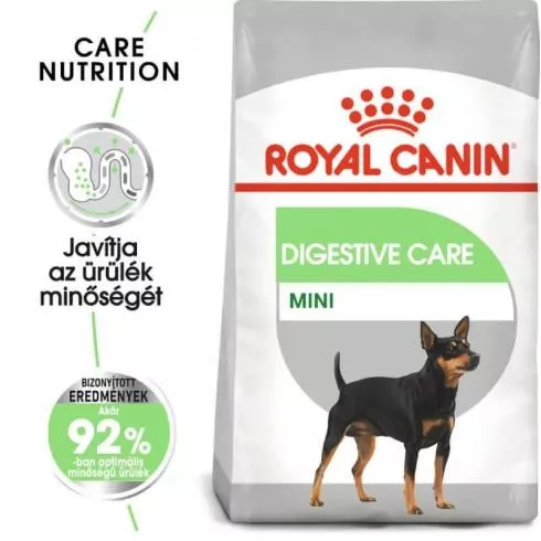 Royal Canin Mini Digestive Care 8kg-száraz táp érzékeny emésztésű felnőtt kutyáknak