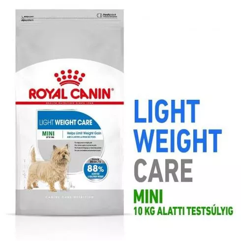 Royal Canin Mini Light Weight Care 8kg-száraz táp hízásra hajlamos felnőtt kutyáknak