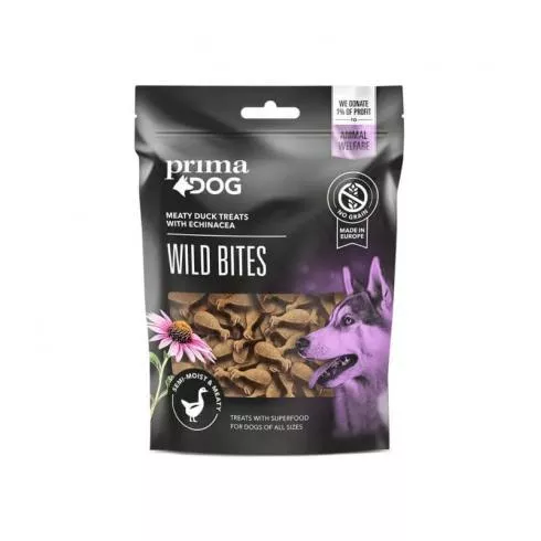 PrimaDog Snack Wild bites soft Duck with echinacea 150g