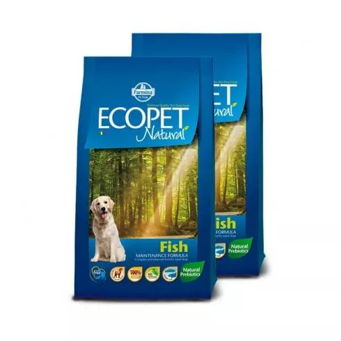 Ecopet Natural Adult Fish 2x2,5kg