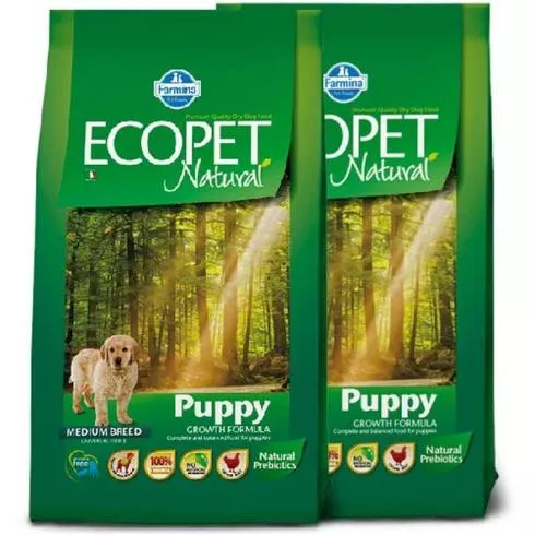 Ecopet Natural Puppy Medium 2x14kg