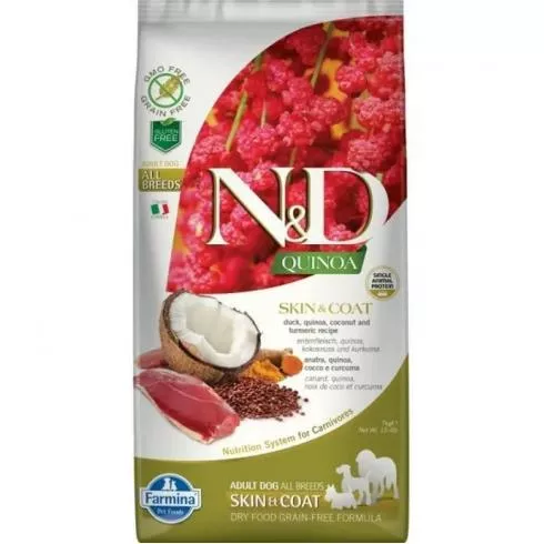 N&D Quinoa Dog Skin & Coat Kacsa 7kg