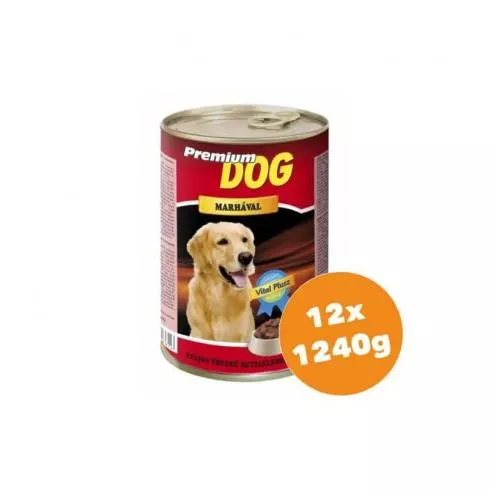 Prémium Dog Konzerv Marhás 12x1240g