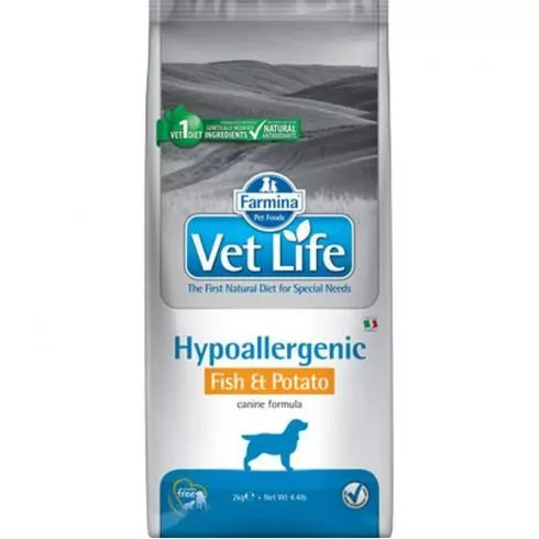 Vet Life Dog Hipo Fish & Potato 2 Kg