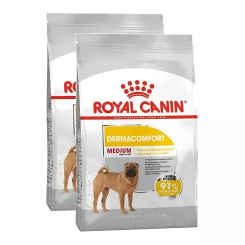 Royal Canin Medium Dermacomfort 2x3kg-száraz táp bőrirritációra hajlamos felnőtt kutyáknak