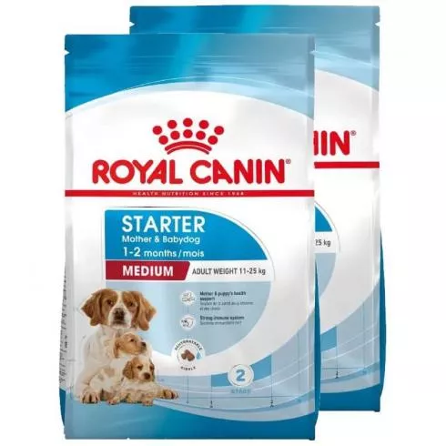 Royal Canin Medium Starter Mother & Babydog 2x1kg-kölyök és vemhes kutya száraz táp