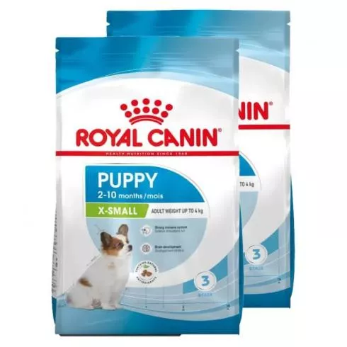 Royal Canin X-Small Puppy 2x3kg-nagyon kistestű kölyök kutya száraz táp