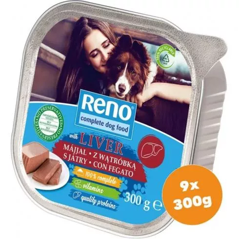 Reno alutálka Kutya májas 9x300g