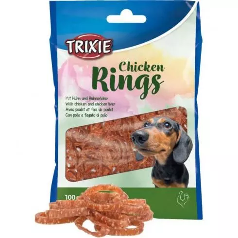 Trixie Jutalomfalat Csirke Karikák, 100g