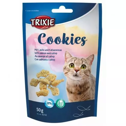 Trixie Jutalomfalat Macskának Cookies lazaccal 50g