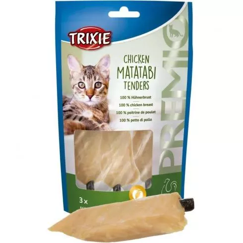 Trixie Jutalomfalat Macskának Csirkemell Matatabi Pálcán 3db/55g