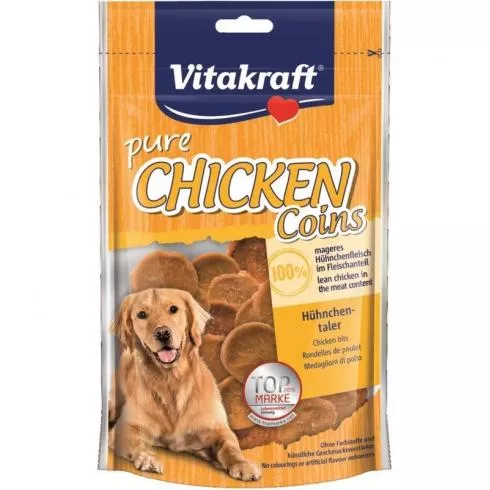 Vitakraft Chicken Kutya Jutalomfalat Csirkehús Érmék 80g