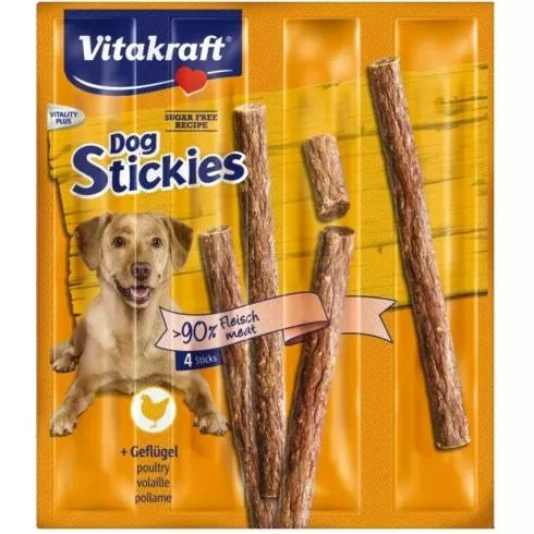 Vitakraft Dog Stickies Kutya Jutalomfalat Szárnyas 4x11g