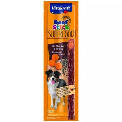 Vitakraft Beef Stick Kutya Jutalomfalat Superfood Répa & Chiamag 25g