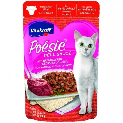 Vitakraft Poésie Delice Macska Alutasak Marha 85g