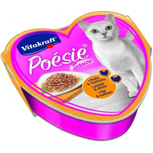 Vitakraft Poésie Macska Alutál Csirke & Pulyka Szószban 85g