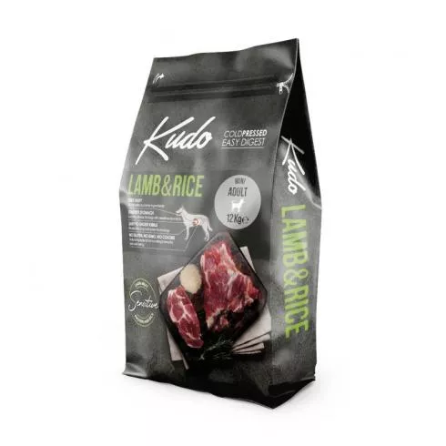 Kudo Low Grain Adult Lamb/Rice Mini száraz kutyatáp bárány, rizs 12kg